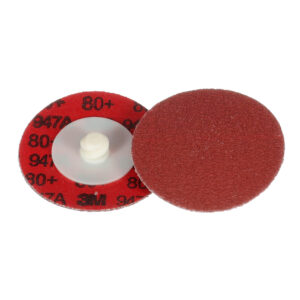 3M 54256, Cubitron II Roloc Durable Edge Disc 947A, 80+, X-weight, TR, Maroon, 2 in, Die R200P, 7100076925