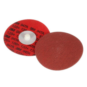 3M 54265, Cubitron II Roloc Durable Edge Disc 947A, 120+, X-weight, TR, Red, 3 in, Die R300V, 7100076934