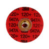 3M 54268, Cubitron II Roloc Durable Edge Disc 947A, 54268, 120+, X-weight, TSM, Maroon, 2 in, Die RS200PM, 7100076937