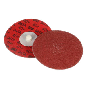 3M 54242, Cubitron II Roloc Durable Edge Disc 947A, 40+, X-weight, TR, Maroon, 4 in, Die R400BB, 7100077041
