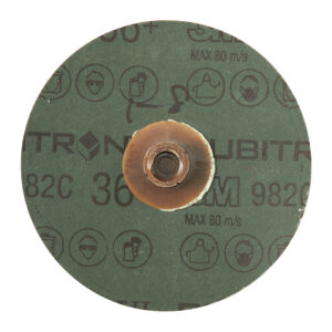 3M 86755, Cubitron II Roloc Fibre Disc 982C, 36+, TS, Red, 4 in, Die RS400BB, 7100084495