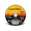 3M 78469, Cubitron II Depressed Center Grinding Wheel, T27, 4 in x 1/4 in x 3/8 in, 7100086893