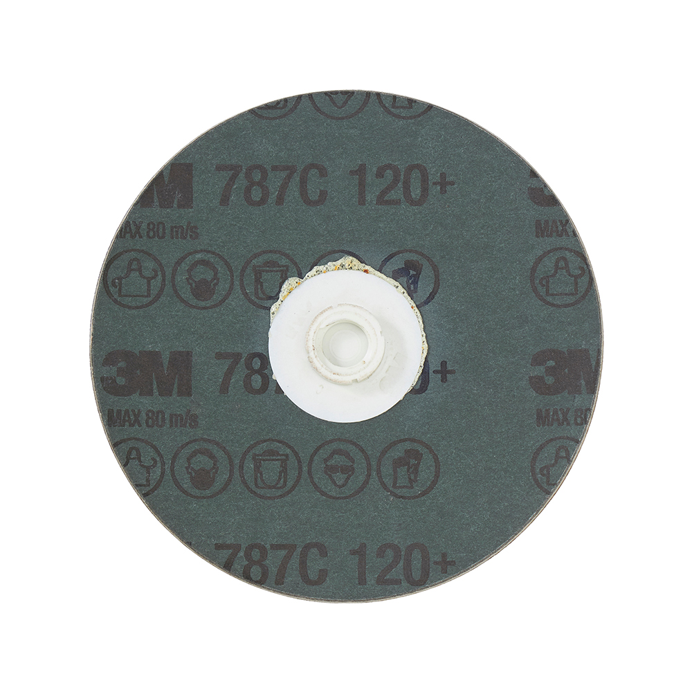 3M 89712, Roloc Fibre Disc 787C, 120+, TS, 4 in, Die RS400BB, 7100100959