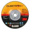 3M 64317, Cubitron II Depressed Center Grinding Wheel, Quick Change, Type 27, 5 in x 1/4 in x 5/8"-11, 7100103025, 20 per case