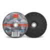 3M 87455, Silver Depressed Center Grinding Wheel, T27, 4 in x 1/4 in x 3/8 in, 7100141077, 20 per case
