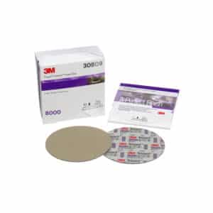 3M 30809, Trizact Hookit Foam Disc, 6 in, 8000, 7100190983, 10 discs per carton, 4 cartons per case