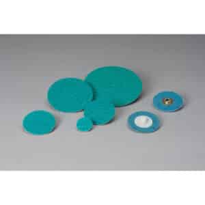 Standard Abrasives 598528, Quick Change Zirconia Pro 2 Ply Disc, 120, Y-weight, TR, Green, 3 in, Die Q300V, 7100220939
