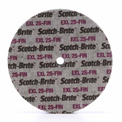 3M 13741, Scotch-Brite EXL Unitized Wheel, XL-UW, 2S Fine, 6 in x 1/4 in x 1/2 in, 7000028449