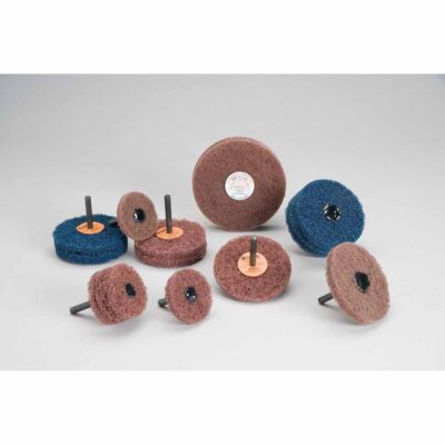 Standard Abrasives 880615, Buff and Blend GP Wheel, 4 in x 2 Ply x 1/4 in A MED, 7100095613