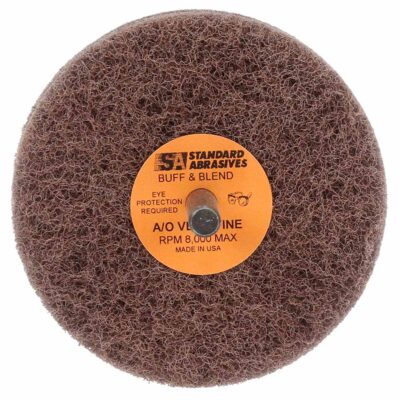 Standard Abrasives 880516, Buff and Blend GP Wheel, 3 in x 3 Ply x 1/4 in A VFN, 7100094602