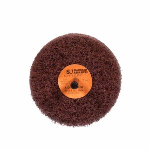 Standard Abrasives 880416, Buff and Blend GP Wheel, 3 in x 3 Ply x 1/4 in A MED, 7100095226