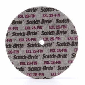 3M 15831, Scotch-Brite EXL Unitized Wheel, XL-UW, 2S Fine, 6 in x 1/2 in x 5/8 in, 7100106744