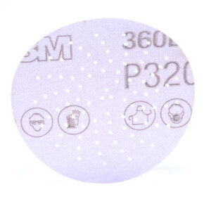 3M 20824, Hookit Clean Sanding Disc 360L, P320, 3 in, Die 300LG, 7100010256