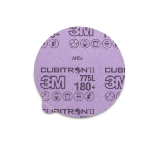 3M 87052, Cubitron II Stikit Film Disc 775L, 180+, 6 in x NH, Linered w/Tab, Die 600Z, 7100075206