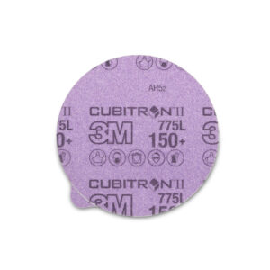 3M 87053, Cubitron II Stikit Film Disc 775L, 150+, 6 in x NH, Linered w/Tab, Die 600Z, 7100075207