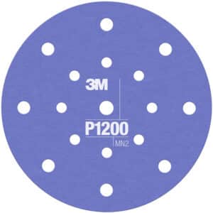 3M 34804, Hookit Flexible Abrasive Disc 270J, 6 in, Dust Free, P1200, 7100104331
