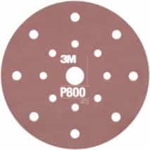 3M 34802, Hookit Flexible Abrasive Disc 270J, 6 in, Dust Free, P800, 7100104515
