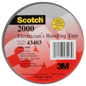 3M 43403, Scotch Electricians Duct Tape 2000, 2 in x 50 yd, 7000031684