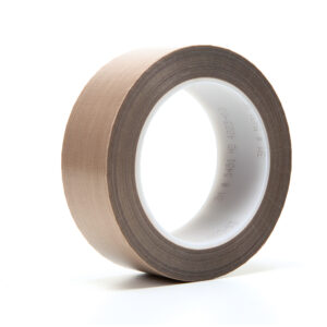 3M 16153, PTFE Glass Cloth Tape 5451, Brown, 1 1/2 in x 36 yd, 5.6 mil, 7000050134