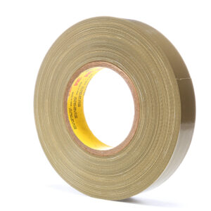 3M 06968, Scotch Polyethylene Coated Cloth Tape 390, Olive, 1 in x 60 yd, 11.7 mil, 7000123294
