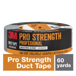 3M 98005, Pro Strength Duct Tape 1260-A, 1.88 in x 60 yd (48.0 mm x 54.8 m), 7000127027
