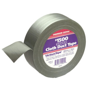 3M 50013, Venture Tape Cloth Duct Tape 1500, Silver, 72 mm x 55 m (2.83 in x 60.1 yd), 7010337384