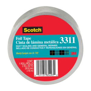 3M 85493, Scotch Foil Tape 3311-50A, 2.0 in x 50 yd (50.8 mm x 45 m), 7010340408