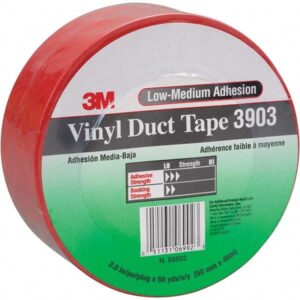 3M 45513, Vinyl Duct Tape 3903, Red, 49 in x 50 yd, 6.5 mil, 7010410520