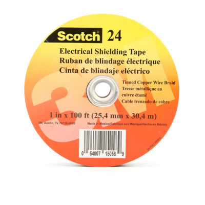 3M 15058, Scotch Electrical Shielding Tape 24, 1 in x 100 ft (25 mm x 30,5 m), 7100005805