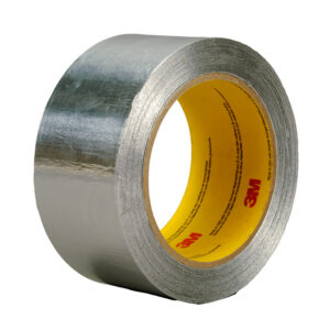 3M 85329, Heavy Duty Aluminum Foil Tape 438, Silver, 2 in x 60 yd, 7.2 mil, 7100038988