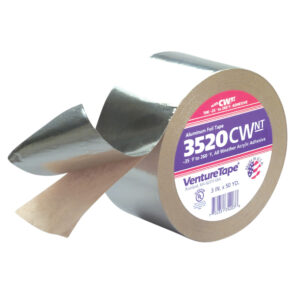 3M 35202, Venture Tape Aluminum Foil Tape 3520CW, Silver, 48 mm x 45.7 m, 3.7 mil, 7100043755