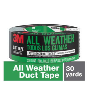 3M 98006, All Weather Duct Tape, 2230-HD, 1.88 in x 30 yd (48mm x 27,4m), 7100084564