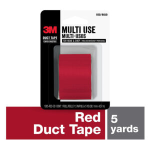 3M 81080, Red Duct Tape, 1005-RED-CD, 1.5 in x 5 yd, 7100144999