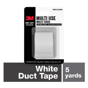 3M 81081, White Duct Tape, 1005-WHT-CD, 1.5 in x 5 yd (38.1mm x 4.57m), 7100145000
