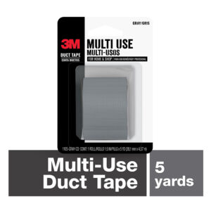 3M 81078, Gray Duct Tape, 1105--GRAY-CD, 1.5 in x 5 yd (38.1mm x 4.57m), 7100145002