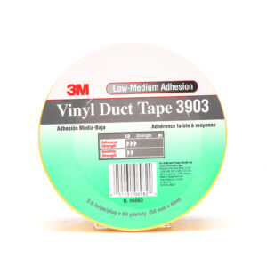 3M 06982, Vinyl Duct Tape 3903, Yellow, 2 in x 50 yd, 6.5 mil, 7100146009