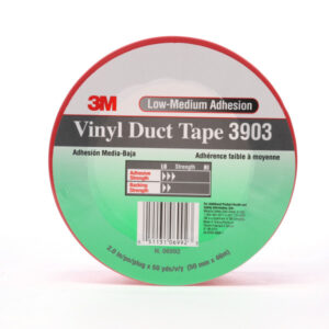 3M 06992, Vinyl Duct Tape 3903, Red, 2 in x 50 yd, 6.5 mil, 7100148743