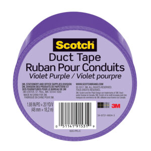 3M 91531, Scotch Duct Tape 920-PPL-C, 1.88 in x 20 yd (48 mm x 18,2 m), Purple, 7100166506