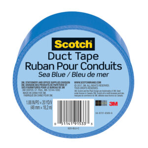 3M 91533, Scotch Duct Tape 920-BLU-C, 1.88 in x 20 yd (48 mm x 18,2 m), Blue, 7100166628