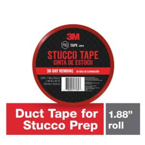 3M 27180, Stucco Tape 3262, 1.88 in x 60 yd (48 mm x 54.8 m), 7100202194