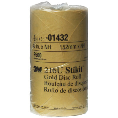 3M 01432, Stikit Gold Disc Roll, 6 in, P500, 7000119700