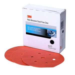 3M 01140, Hookit Red Abrasive Disc Dust Free, 6 in, P320, 7000028264