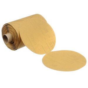 3M 01204, Stikit Gold Paper Disc Roll 216U, P360 A-weight, 6 in x NH, Die 600Z, 7000118106