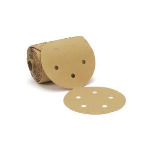3M 01628, Stikit Gold Paper D/F Disc Roll 216U, 5 in x NH 5 Holes P80 A-weight, 7000118108