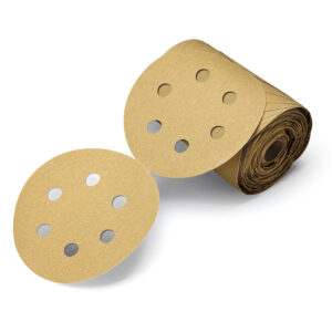 3M 55571, Stikit Paper Disc Roll 236U, 6 in x NH 6 Hole, P100 C-weight, D/F, Die 600FH, 7000119562