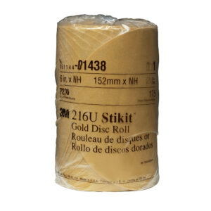 3M 01438, Stikit Gold Disc Roll, 6 in, P220, 7000119707