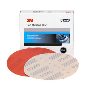 3M 01220, Hookit Red Abrasive Disc, 6 in, P240, 7000119783