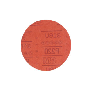 3M 01221, Hookit Red Abrasive Disc, 6 in, P220, 7000119784