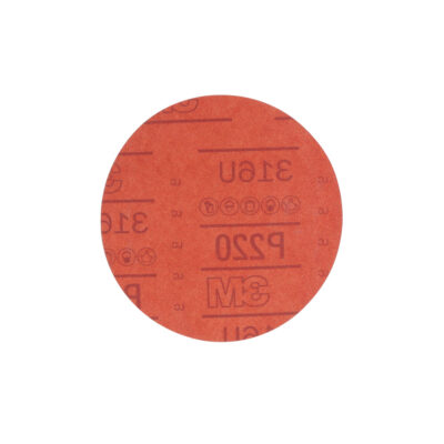 3M 01221, Hookit Red Abrasive Disc, 6 in, P220, 7000119784