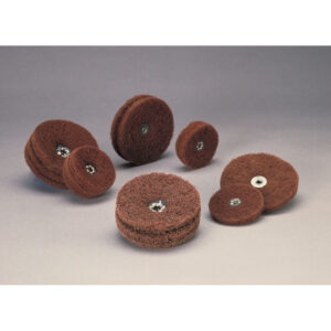 Standard Abrasives 724276, Buff and Blend Circle Buff GP, 2 in x 2 Ply x 8-32 A MED, 7010330371